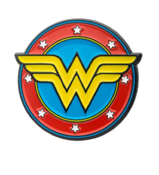 DC COMICS, WONDER WOMAN LOGO PIN - Novelty Cute Enamel Lapel PIN - 1"
