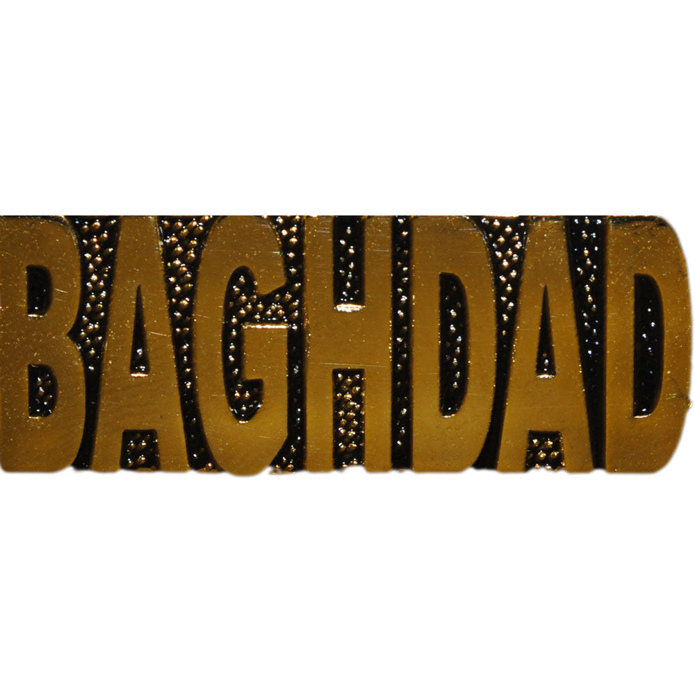 U.S. WAR ON TERROR & DESERT WARFARE, BAGHDAD - Original Artwork, Expertly Designed PIN - 1.25"