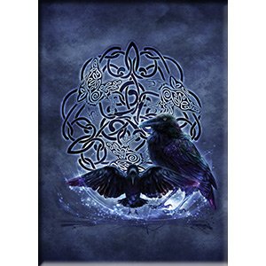 Ashwood Brigid Celtic Raven, Officially Licensed Original Artwork, MAGNET - 2.5" x 3.5"