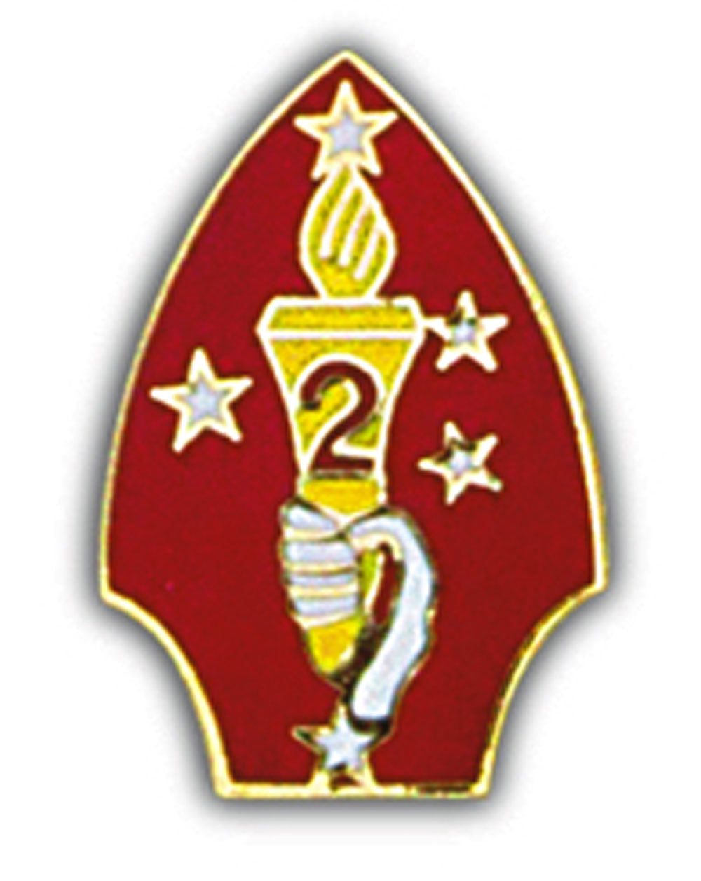 U.S. MARINES, 2ND Division - Original Artwork, Expertly Designed PIN - 1"