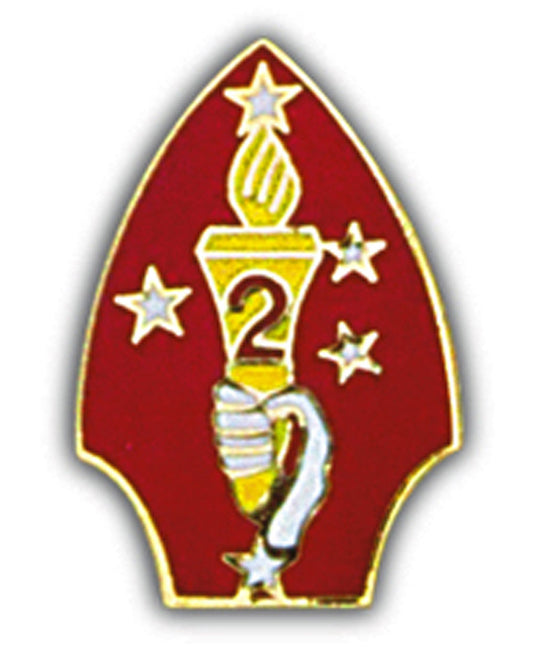 U.S. MARINES, 2ND Division - Original Artwork, Expertly Designed PIN - 1"