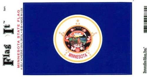 Minnesota flag decal for auto, truck or boat