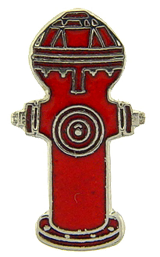 FIRE & EMS, HYDRANT - Original Artwork, Expertly Designed PIN Red - 1"