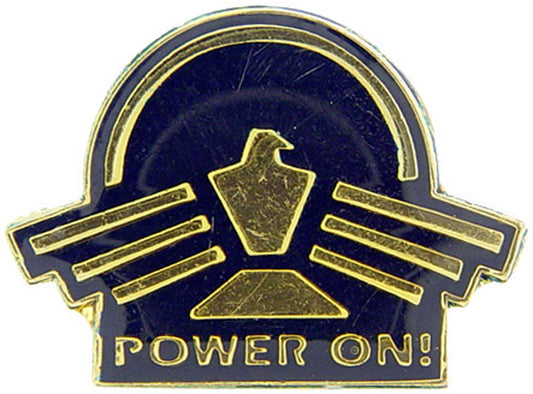 U.S. AIR FORCE, USAF POWER ON - Original Artwork, Expertly Designed PIN - 1"