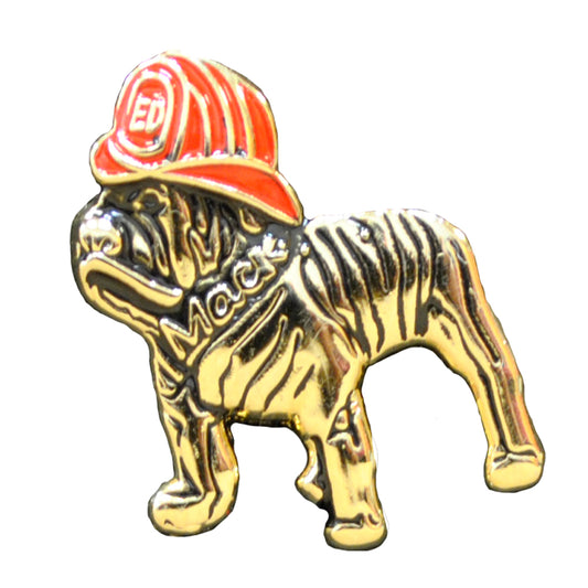 FIRE & EMS, DOG MACK FIREHAT - Original Artwork, Expertly Designed PIN - 1"