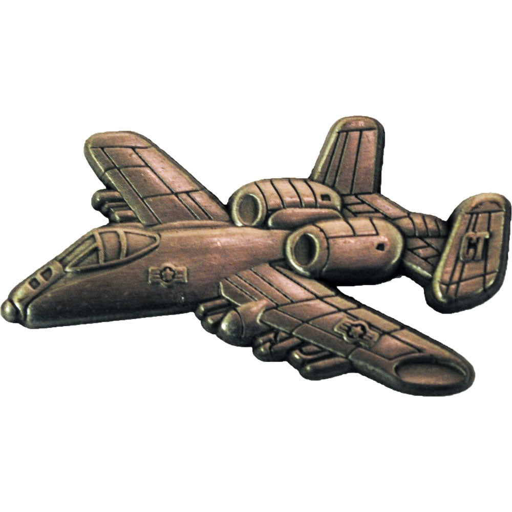 AIRCRAFT & HELICOPTERS, APL A-10 THUNDERBOLT II Pewter THUNDERBOLT - Expertly Designed PIN - 1.50"