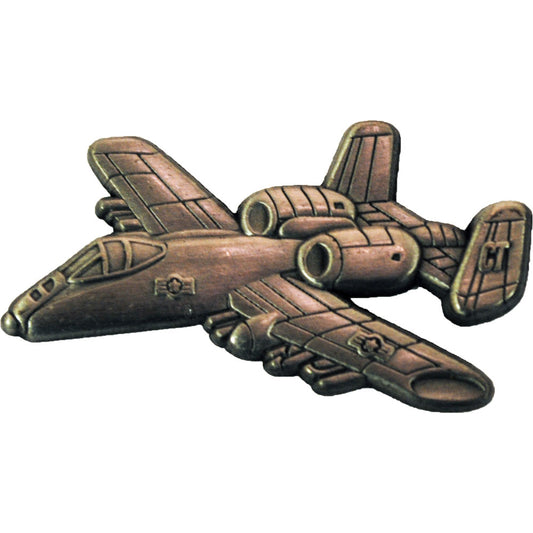 AIRCRAFT & HELICOPTERS, APL A-10 THUNDERBOLT II Pewter THUNDERBOLT - Expertly Designed PIN - 1.50"