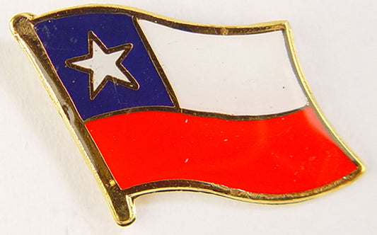 INTERNATIONAL, CHILE Flag - Original Artwork, Expertly Designed PIN - 1"