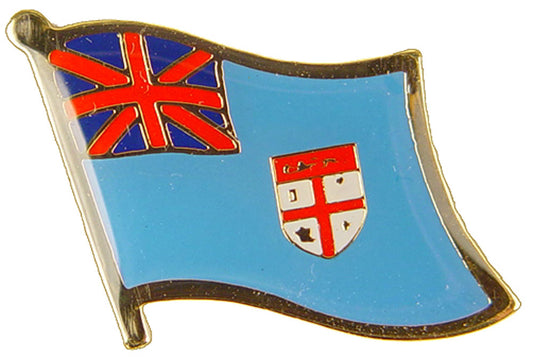 INTERNATIONAL, FIJI Flag - Original Artwork, Expertly Designed PIN - 1"