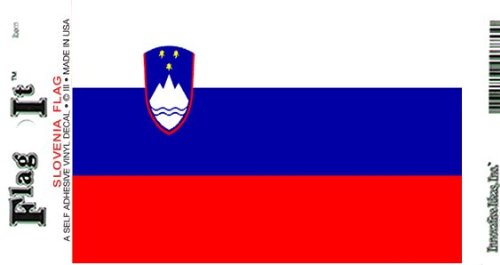 Slovenia flag decal for auto, truck or boat