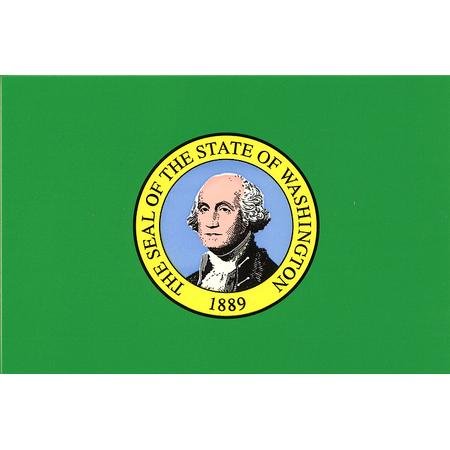 Washington flag decal for auto, truck or boat