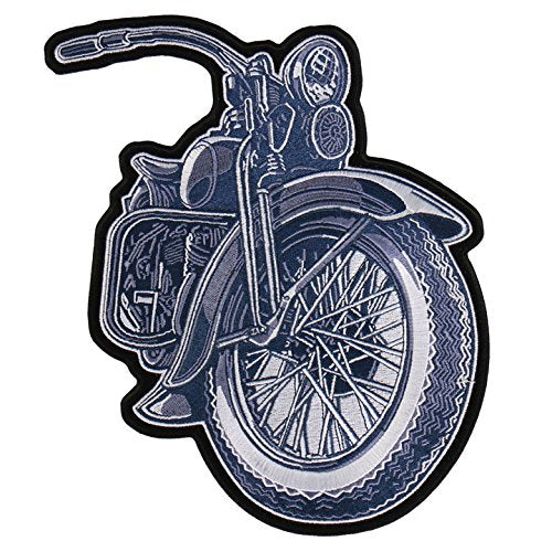 LAID BACK BIKE, High Quality Iron-On / Saw-On, Heat Sealed Backing Rayon PATCH - 8" x 10"