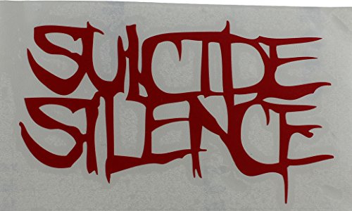 Licenses Products Suicide Silence Logo Rub On Sticker, Red
