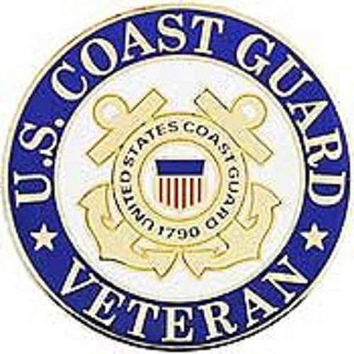 United States Coast Guard LOGO VETERAN - Original Artwork, Expertly Designed PIN - 1"