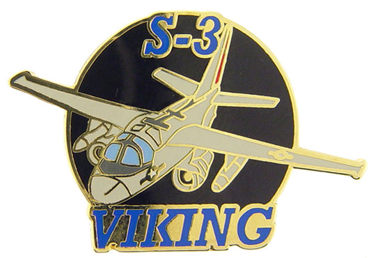 AIRCRAFT & HELICOPTERS, APL S-3 VIKING TOP - LF - Original Artwork, Expertly Designed PIN - 1.5"