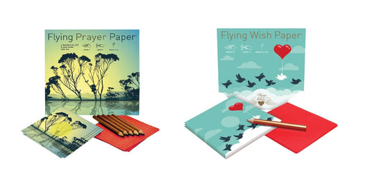 Flying Wish Paper Combo Pack, Prayers Large Kit + Always Mini Kit, (2 x Sets)