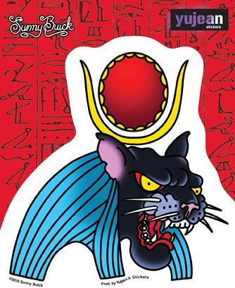Sunny Buick, PANTHER GOD - 4.75" x 4.5" - Sticker DECAL