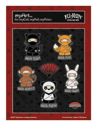 Delphine Levesque Demers - Ninja Multi Pack of 6 Mini Stickers / Decals
