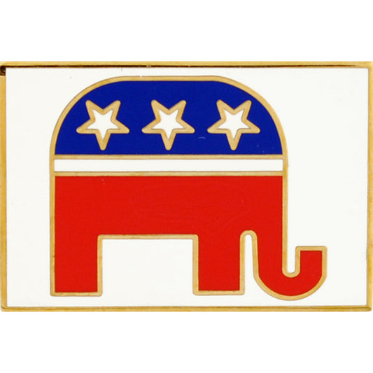 USA & PATRIOTIC, PARTY REPUBLICAN - Original Artwork, Expertly Designed PIN - 1"