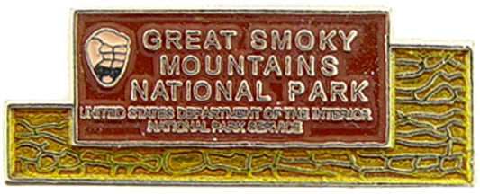 USA STATES, National Park SMOKY MOUNTAINS - Original Artwork, Expertly Designed PIN - 1"
