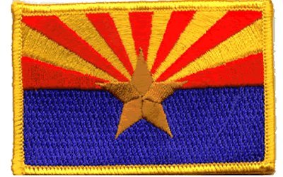 Arizona iron-on embroidered patch