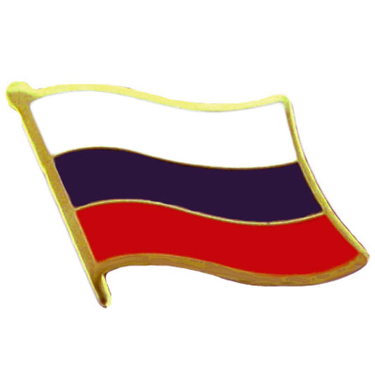 INTERNATIONAL FLAG "RUSSIA" PIN, Officially Licensed Patriotic Russia Flag Logo Orignal Artwork Expertly Designed PIN 1"