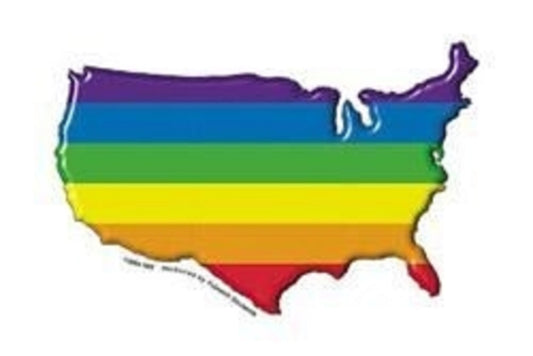 USA PRIDE STICKER - Matt Stewart Art's USA Pride Patriotic Orignal Artwork In / Out Door Die-Cut STICKER - 5" x 3.1"