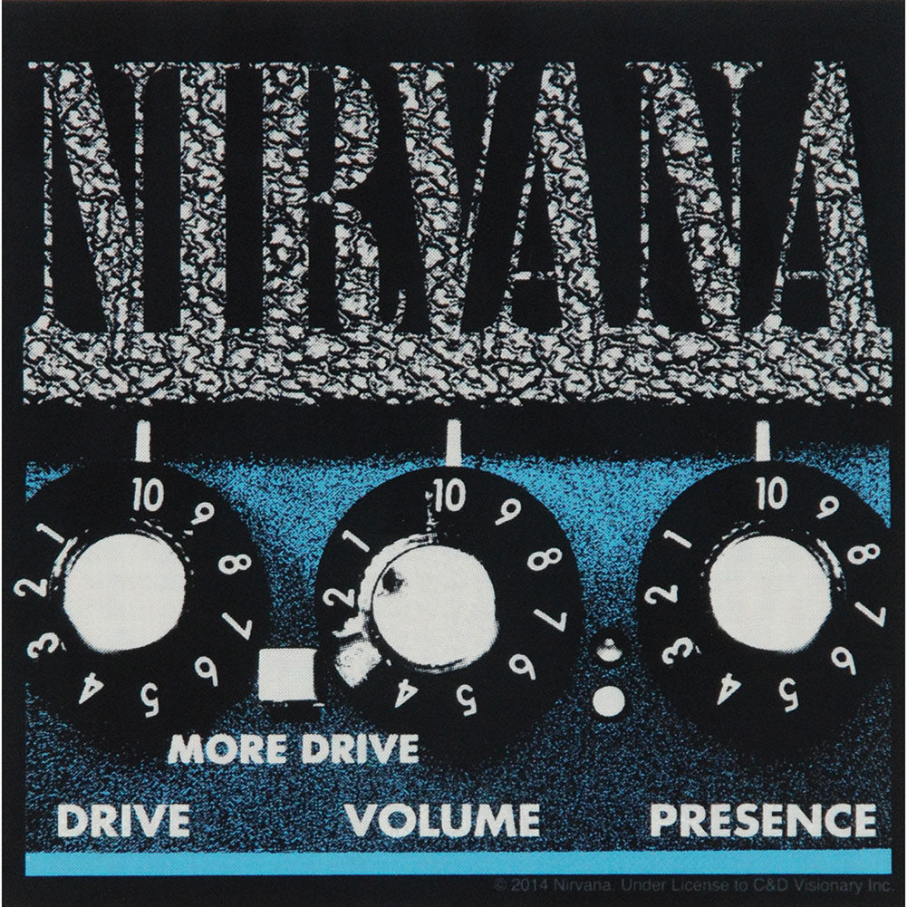 NIRVANA AMPLIFIER - Orignal Artwork Vinyl - Decal STICKER - 4.5" x 4.5"