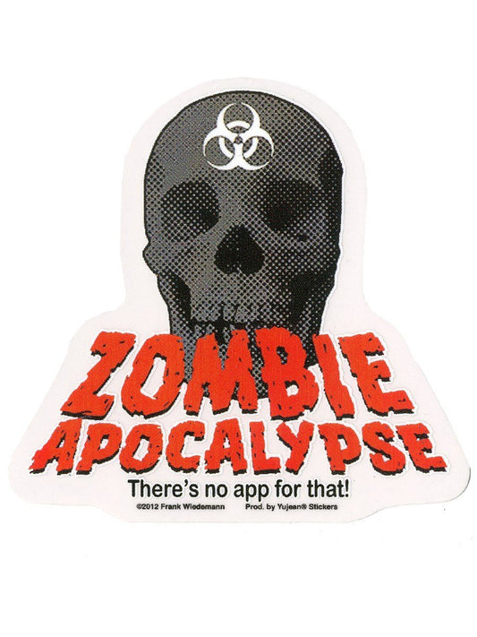 Frank Wiedemann - Zombie Apocalypse Theres No App For That - Sticker / Decal