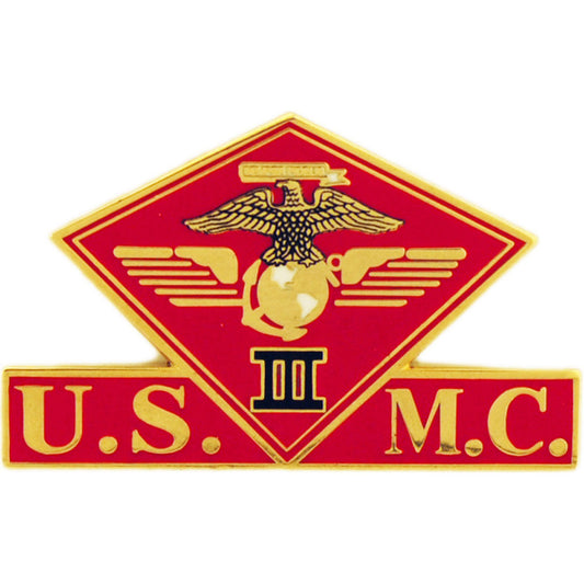 U.S. MARINES, USMC 3RD Marine Corps WING - Original Artwork, Expertly Designed PIN - 1.375"
