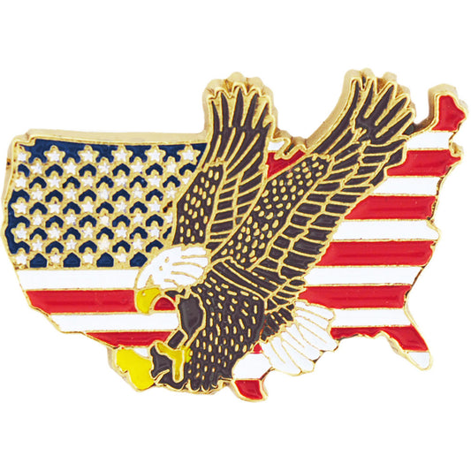 USA & PATRIOTIC, USA EAGLE - Original Artwork, Expertly Designed PIN - 1"