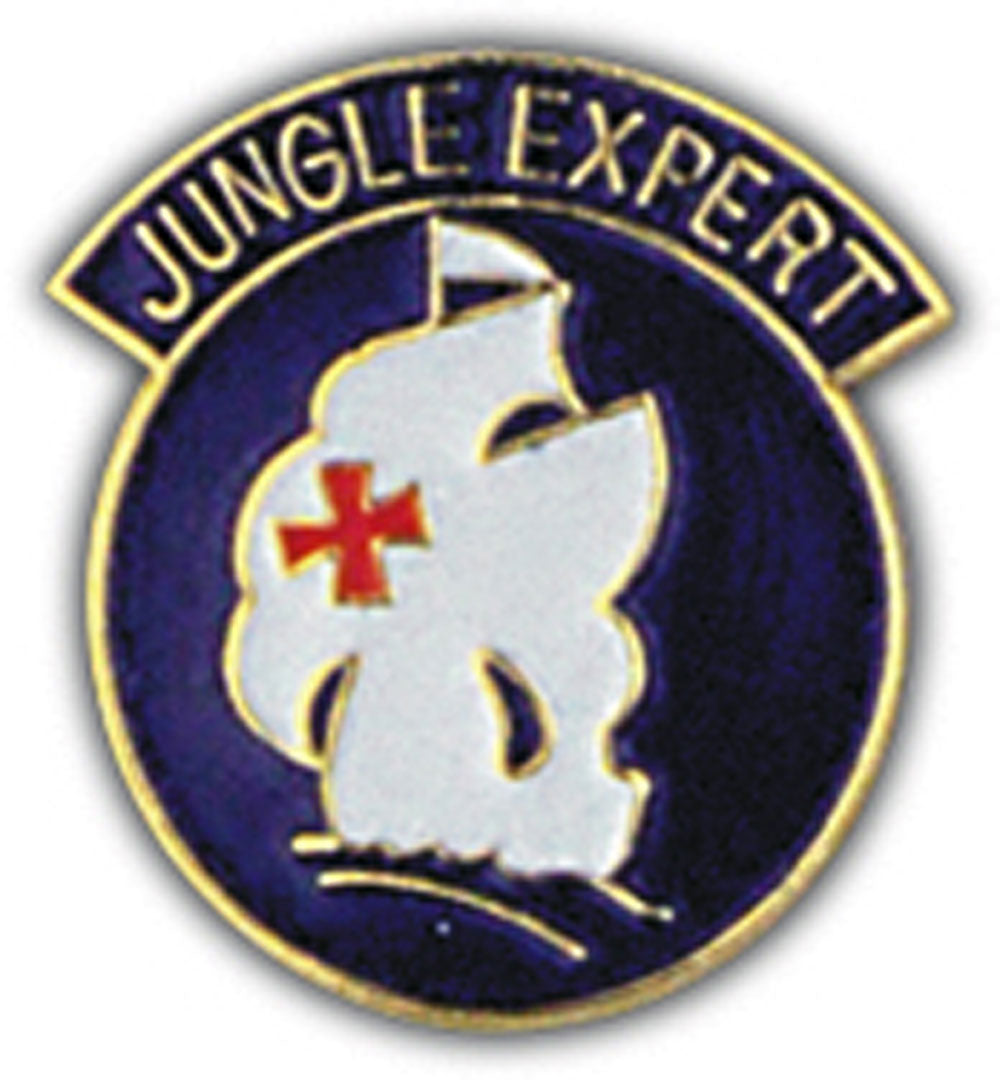 U.S. ARMY, JUNGLE EXPERT - Original Artwork, Expertly Designed PIN - 1"
