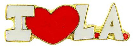 US STATES PIN, CALIFORNIA I HEART LOS ANGELES - Novelty Patriotic Enamel Lapel PIN - 1"