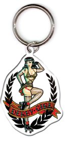 Kirsten Easthope - Derby Girl - Metal Keychain
