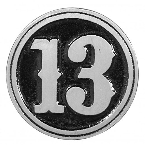 THIRTEEN, Original Artwork, Expertly Designed Lead Free Pewter Biker PIN
