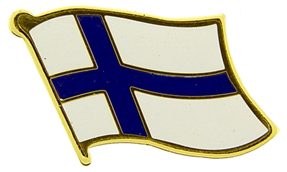 INTERNATIONAL, FINLAND Flag - Original Artwork, Expertly Designed PIN - 1"