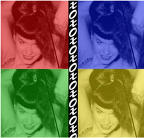 Licenses Products Bettie Page Warhol Sticker