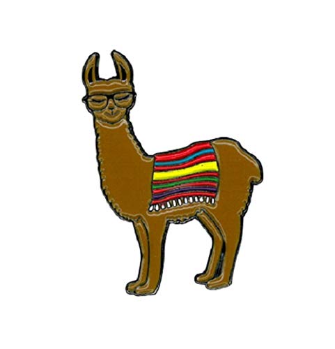 Llama - Enamel PIN, Licensed Original Artwork by Emi Boz, 1.25"