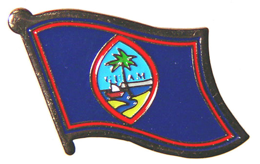 INTERNATIONAL, GUAM Flag - Original Artwork, Expertly Designed PIN - 1"
