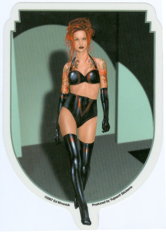 Ed Mironiuk - Runaway Pin Up Girl - Sticker / Decal