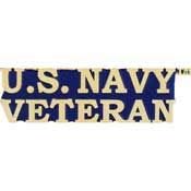 USN, United States Navy Veteran - Expertly Designed, PIN - 1.5"