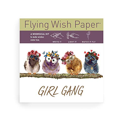 Flying Wish Paper® - Write it., Light it, & Watch it Fly - NEW! GIRL GANG - 5" x 5" - Mini Kits