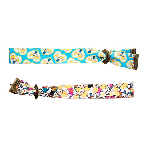 Nickelodeon Unisex Adult Arnold And The Squad Adult Groovez Bracelet Set, Multicolor, Adjustable