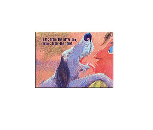 JEFF LEEDY, Litterbox Toilet STICKER - Exclusive Original Artwork DECAL, 3.5" X 5"