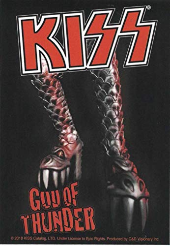 KISS, God Of Thunder STICKER - Officially Licensed Original Artwork DECAL, 3.5" x 5"