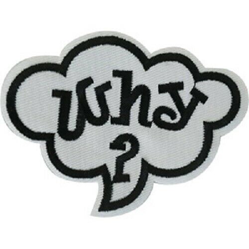 C&D Visionary P-DSX-4829 CDX Why? Thought Bubble Patch Multi Color