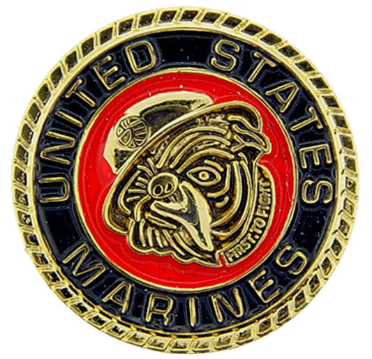 U.S. MARINES, BULLDOG 3D - Original Artwork, Expertly Designed PIN - 0.875"