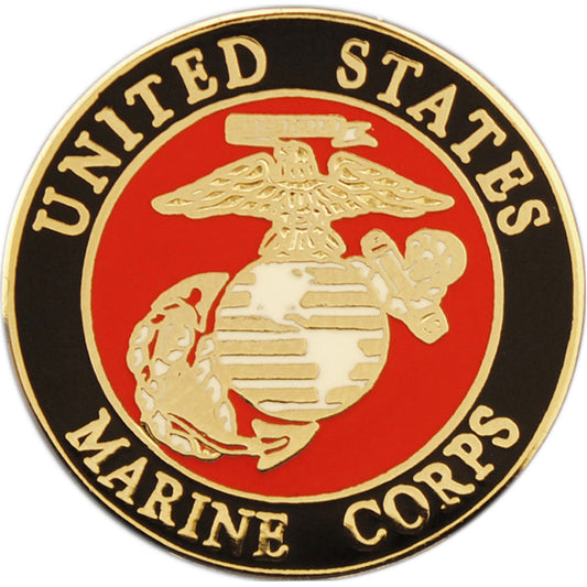UNITED STATES MARINES CORPS LOGO - Original Artwork, Expertly Designed PIN - 0.5"