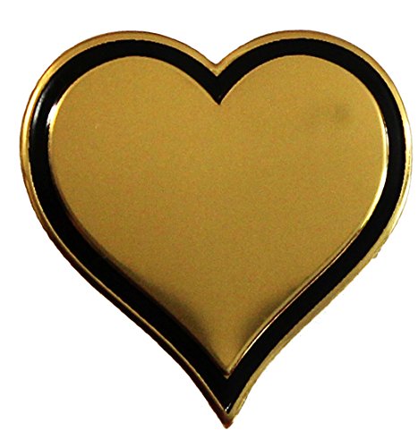 C&D Visionary CDX Heart Metal Sticker, 1.125", Gold
