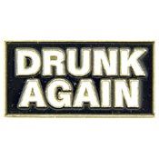 DRUNK AGAIN PIN - Original Artwork Backpack Enamel Lapel Pin - 1"